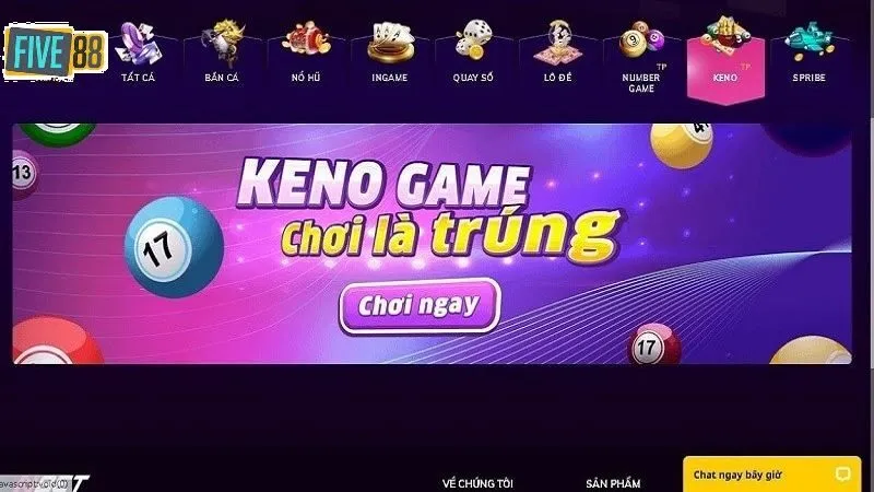 Bí quyết chơi Keno Five88 nhận thưởng cực khủng cực lớn chỉ trong vài phút cơ bản