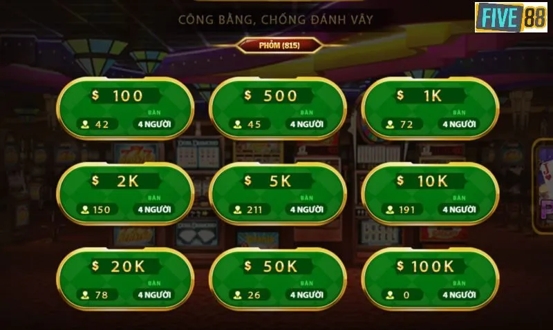 Giới thiệu về game Phỏm Five88