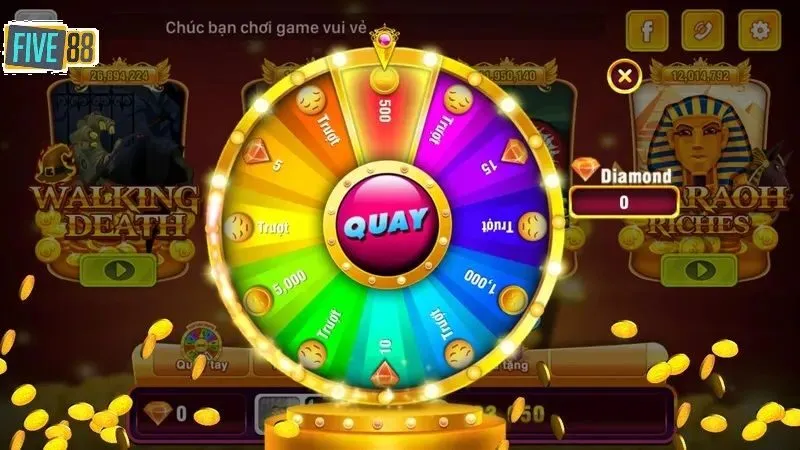 Giao diện của tựa game nổ hũ đặc sắc Five88